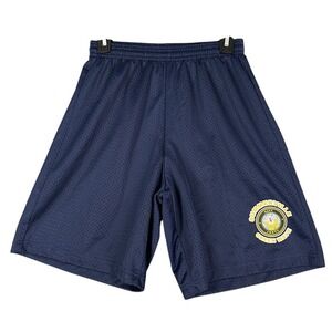 ROTC Gym Shorts Mens Small‎ NAVY Youth Military Physical Fitness PFU Activewear